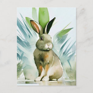 Rabbit Portrait 024 Postcard