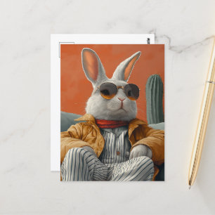 Rabbit Postcard