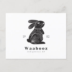 Rabbit Postcard