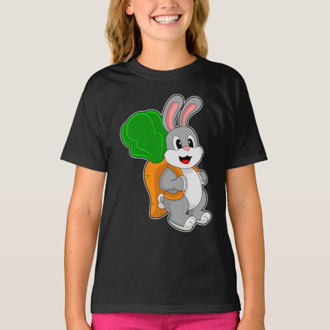 Rabbit Pupil Backpack School T-Shirt (Front)