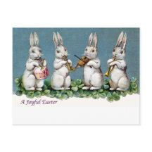 Rabbit Quartet Vintage Easter