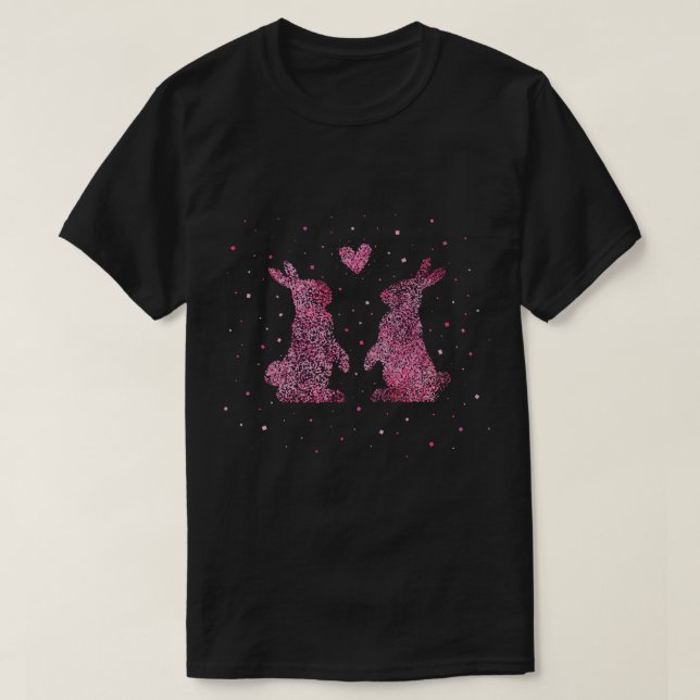Rabbit Rabbit Lover Easter Bunny T-Shirt (Design Front)