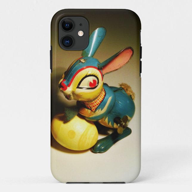 rabbit rabbits toy and easter yellow egg Case-Mate iPhone case (Back)