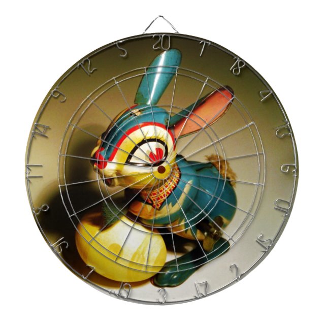 rabbit rabbits toy and easter yellow egg dartboard (Front)