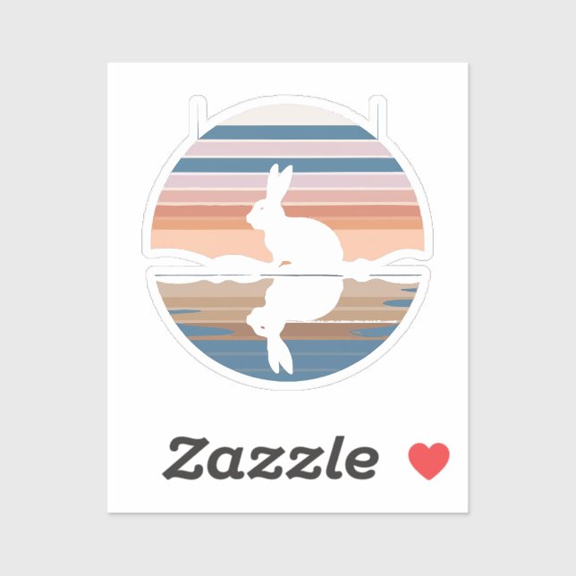 Rabbit Retro Sunset (Sheet)