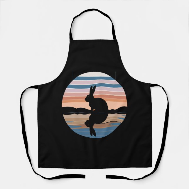 Rabbit Retro Sunset Apron (Front)
