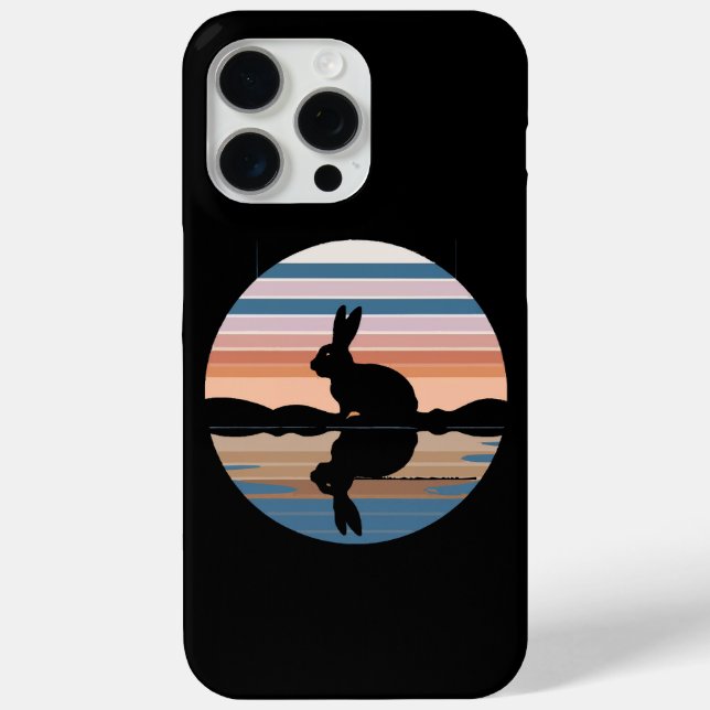 Rabbit Retro Sunset Case-Mate iPhone Case (Back)