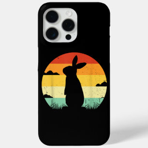 Rabbit Retro Vintage 80s Style Bunny Lover iPhone 15 Pro Max Case