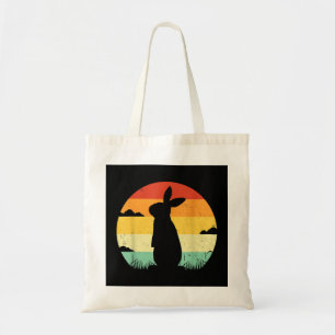 Rabbit Retro Vintage 80s Style Bunny Lover Tote Bag