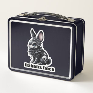 Rabbit Rock Metal Lunch Box