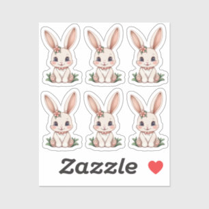 Rabbit Scrapbook stickers animal cute funnny