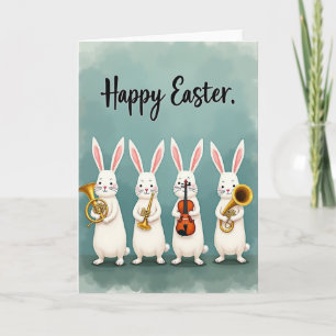 Rabbit Serenade Festive Season Card