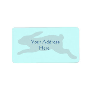 Rabbit Silhouette Label