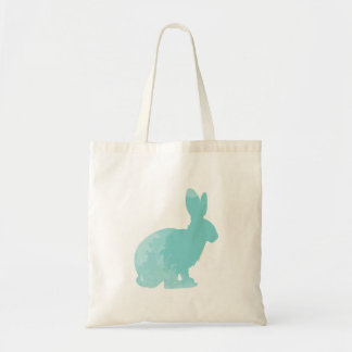 Rabbit Silhouette | Tote Bag | Teal