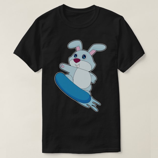 Rabbit Snowboard Winter sports 3 T-Shirt (Design Front)