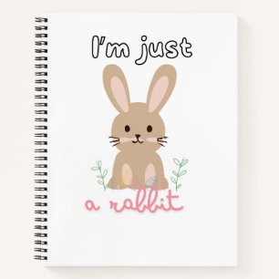 Rabbit spiral notebook