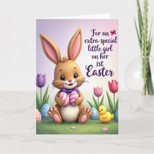 Rabbit Spring Faux Foil Look Card