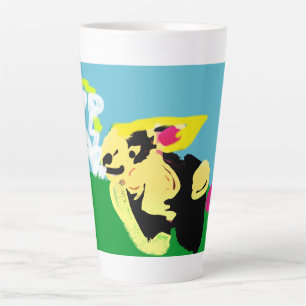 Rabbit spring   latte mug