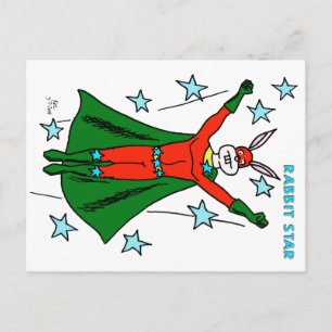 Rabbit Star Postcard