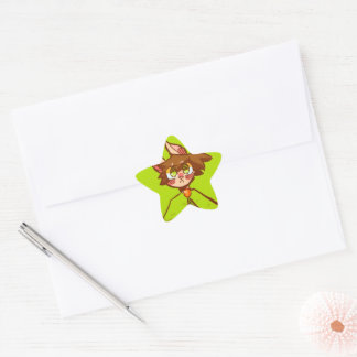 Rabbit Star Sticker