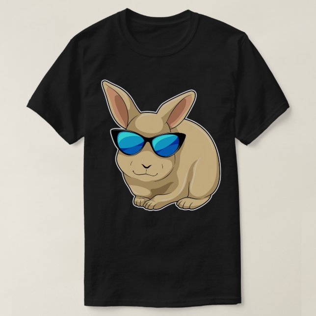 Rabbit Sunglasses T-Shirt (Design Front)