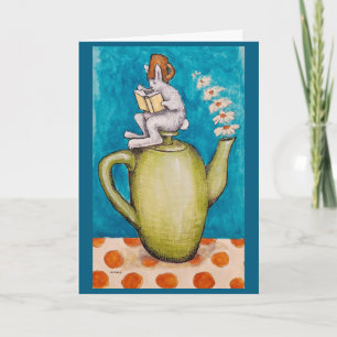 Rabbit Tea Get Well card