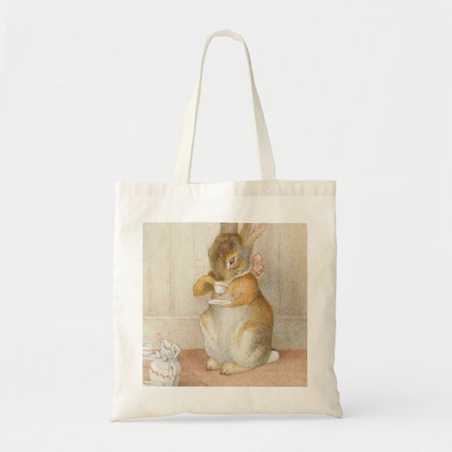 Rabbit Tea Party - Beatrix Potter Tote Bag (Front)