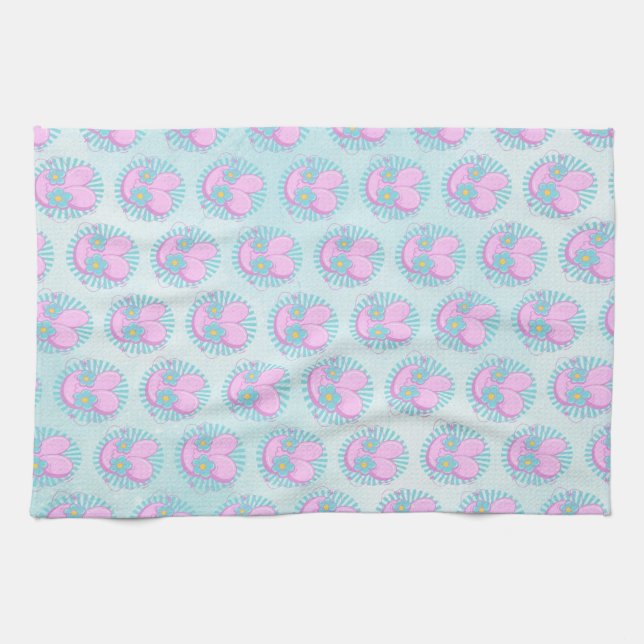 Rabbit Tea Towel (Horizontal)