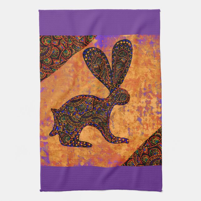 RABBIT TEA TOWEL (Vertical)
