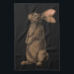 Rabbit Tea Towel<br><div class="desc">Hand-painted cute rabbit.</div>