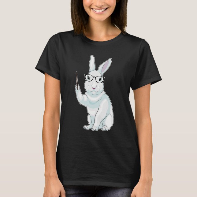 Rabbit Teacher Pointer T-Shirt (Front)