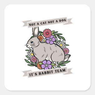 Rabbit Team Square Sticker