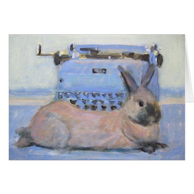 Rabbit & Typewriter (Front Horizontal)