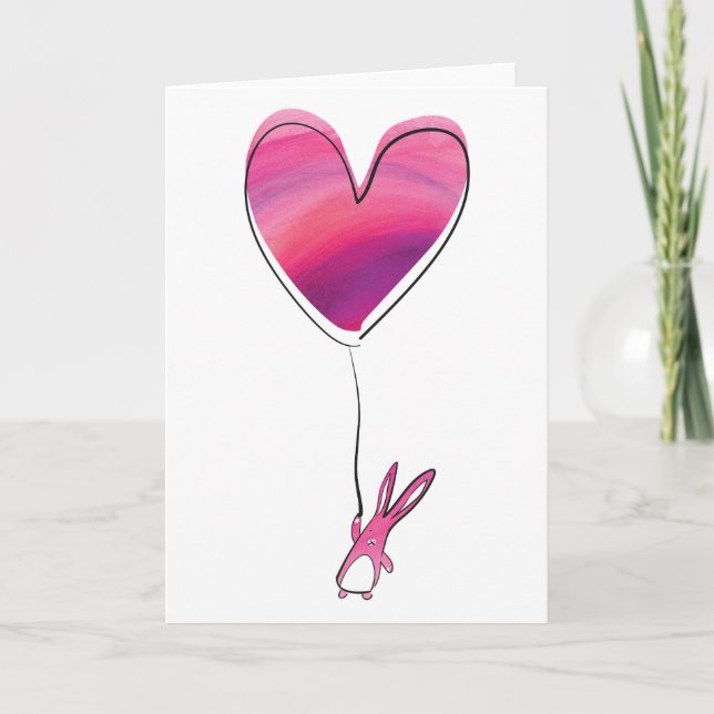 Rabbit Valentines Card (Front)