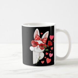 Rabbit Valentines Day Bunny Rabbit Coquette Bow Wo Coffee Mug