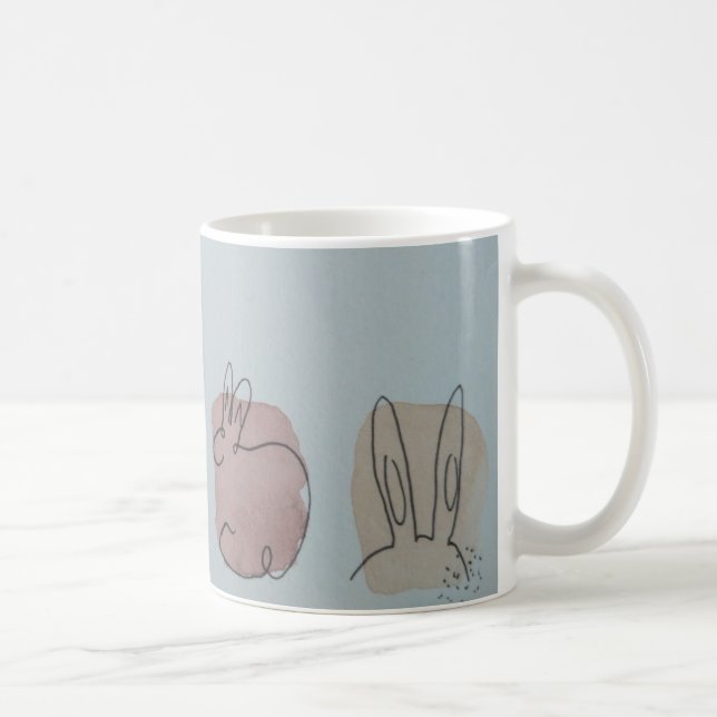 Rabbit viewing angle  coffee mug (Right)
