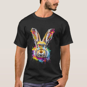 Rabbit Watercolor Bunny Hare Pet Graphic Meme East T-Shirt