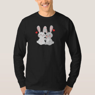 RABBIT Wedding Anniversary Engagement Party Him He T-Shirt