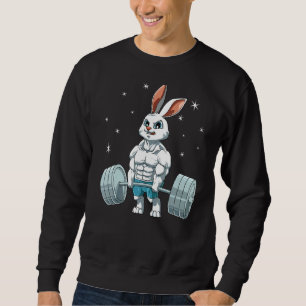 Rabbit Weightlifting Fitness Gym For A Bunny Sweatshirt