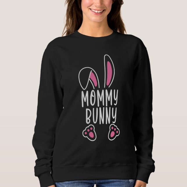 Rabbit Whisperer Wildlife Animal Mommy Bunny Sweatshirt (Front)