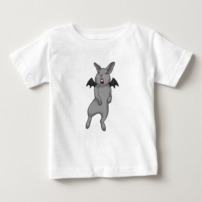Rabbit with Bat wing Baby T-Shirt (Front)