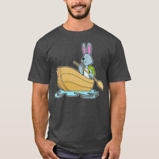 Rabbit with Boat Paddle T-Shirt