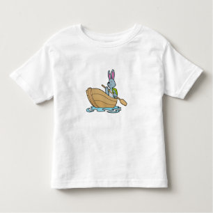 Rabbit with Boat & Paddle Toddler T-Shirt