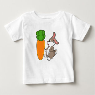Rabbit with Carrot (2).PNG Baby T-Shirt