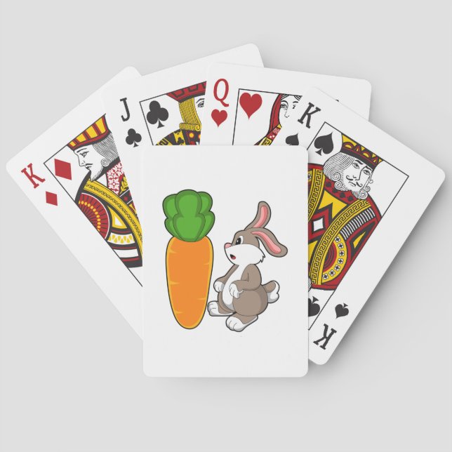 Rabbit with Carrot (2).PNG Playing Cards (Back)