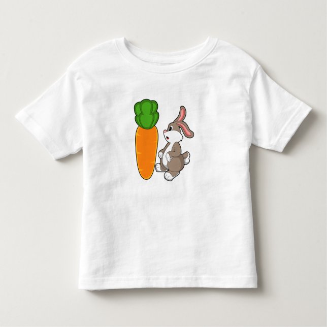 Rabbit with Carrot (2).PNG Toddler T-Shirt (Front)