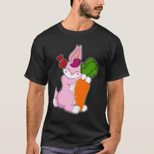 Rabbit with Carrot and Heart T-Shirt