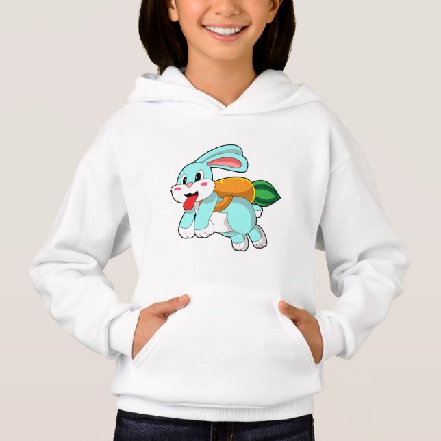 Rabbit with Carrot as Rocket (Front)