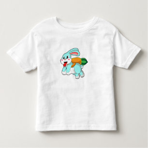 Rabbit with Carrot as Rocket Toddler T-Shirt