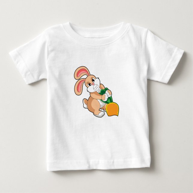 Rabbit with Carrot Baby T-Shirt (Front)